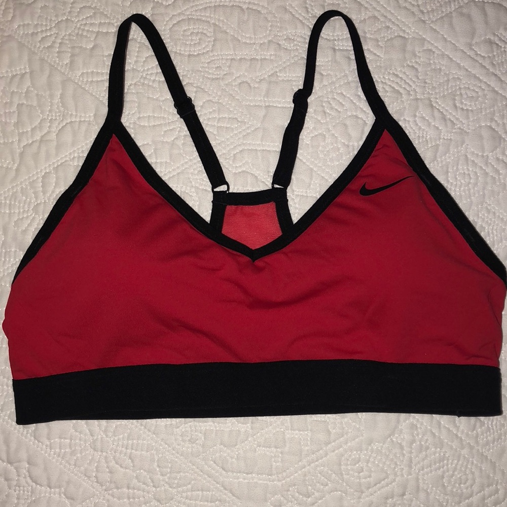 Red Nike Sports Bra